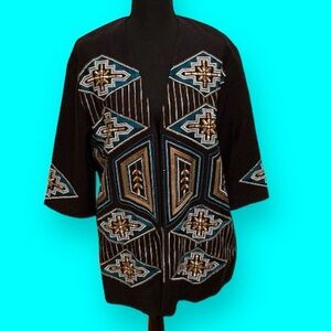 💙Beaded Jacket 💙 100% Cotton 💙 H&M 💙 Fits Medium to Large💙